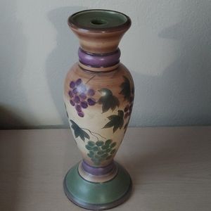 Tall vineyard grapevine candlestick Holder
